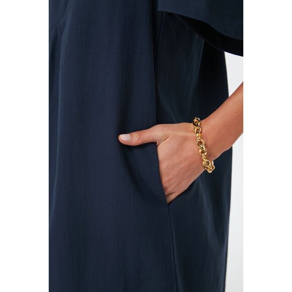 TUCKERNUCK Pomander Place Deep Navy Finley Flutter Sleeve Dress NWT Size XXL - Picture 7 of 12